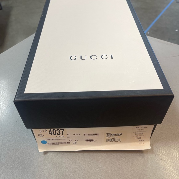 GUCCI LEATHER SNEAKERS MENS 11 - Picture 4 of 5